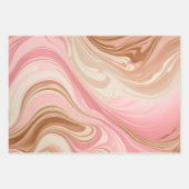 Kleurrijke gemarmerde papieren kunst inpakpapier v (Voorkant 3)