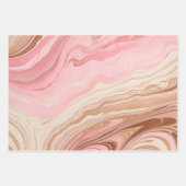 Kleurrijke gemarmerde papieren kunst inpakpapier v (Voorkant 2)