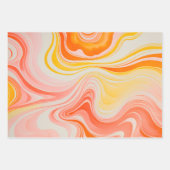 Kleurrijke gemarmerde papieren kunst inpakpapier v (Voorkant 3)