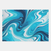 Kleurrijke gemarmerde papieren kunst inpakpapier v (Voorkant)