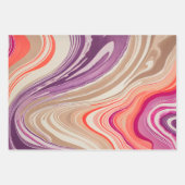 Kleurrijke gemarmerde papieren kunst inpakpapier v (Voorkant 2)