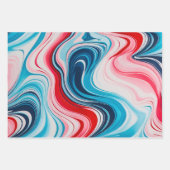 Kleurrijke gemarmerde papieren kunst inpakpapier v (Voorkant)