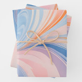 Kleurrijke gemarmerde papieren kunst inpakpapier v