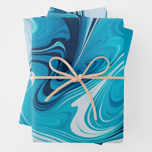 Kleurrijke gemarmerde papieren kunst inpakpapier v