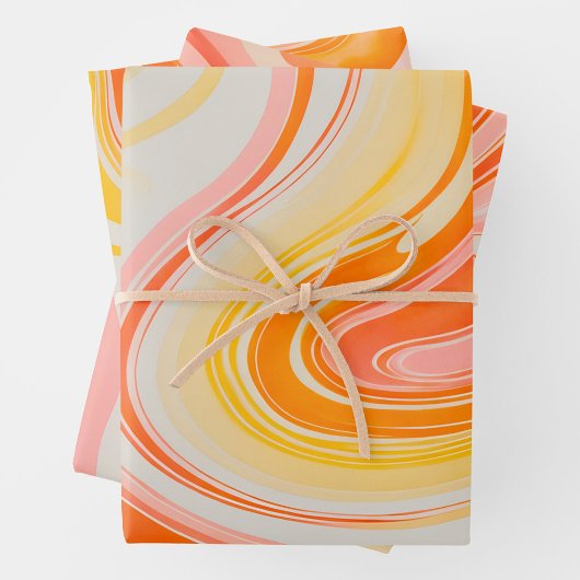 Kleurrijke gemarmerde papieren kunst inpakpapier v