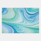 Kleurrijke gemarmerde papieren kunst inpakpapier v (Voorkant)