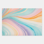 Kleurrijke gemarmerde papieren kunst inpakpapier v (Voorkant 3)