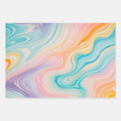 Kleurrijke gemarmerde papieren kunst inpakpapier v (Voorkant 2)