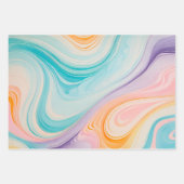 Kleurrijke gemarmerde papieren kunst inpakpapier v (Voorkant)