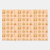 Kleurrijke gember Ornamenten Inpakpapier Vel (Voorkant 3)