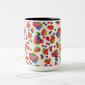 Kleurrijke gemengde bessen tweekleurige koffiemok (Center)