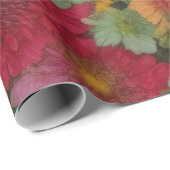 Kleurrijke gemengde bloemen cadeaupapier (Rol Hoek)