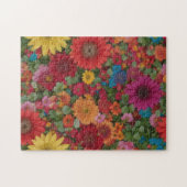 Kleurrijke gemengde bloemen legpuzzel (Horizontaal)