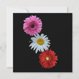 Kleurrijke gemengde bloemendaiziaan plat notitieka