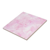 Kleurrijke gemengde kleur Roze Abstracte Waterverf Tegeltje (Zijkant)