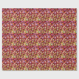 Kleurrijke gemengde kleur Rozen Bloem Cadeaupapier
