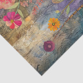 KLEURRIJKE GEMENGDE MEDIA FLORALE COLLAGE DECOUPAG TISSUEPAPIER (Detail)