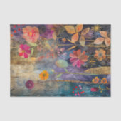 KLEURRIJKE GEMENGDE MEDIA FLORALE COLLAGE DECOUPAG TISSUEPAPIER (Voorkant)