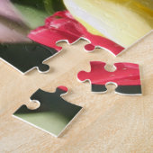 Kleurrijke gemengde tulpen in de tuin legpuzzel (Zijkant)