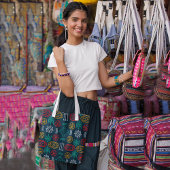 Kleurrijke geo scandinavisch tote bag