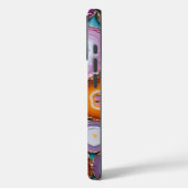 Kleurrijke Geode Mozaïek met Gouden Accenten Case-Mate iPhone Case (Achterkant / Links)