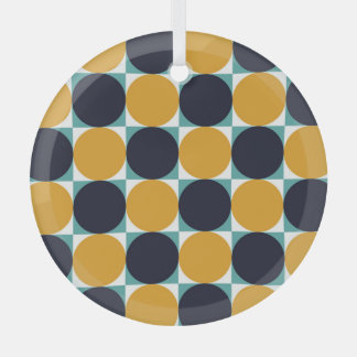  kleurrijke geometrie: cirkelpatroon. glas ornament