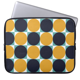 kleurrijke geometrie: cirkelpatroon. laptop sleeve