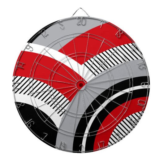 Kleurrijke geometrie dartbord (Voorkant)