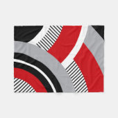 Kleurrijke geometrie fleece deken (Voorkant (Horizontaal))