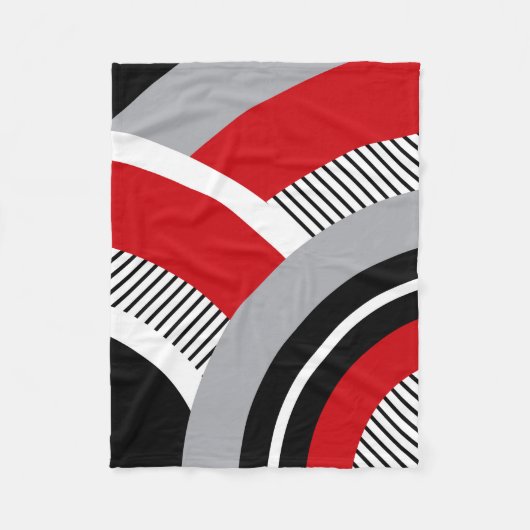 Kleurrijke geometrie fleece deken (Voorkant)