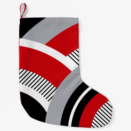 Kleurrijke geometrie kleine kerstsok (Voorkant)