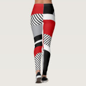 Kleurrijke geometrie leggings (Achterkant)