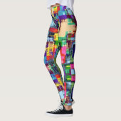 Kleurrijke geometrie Leggings (Links)