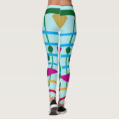 Kleurrijke Geometrie ontwerp Leggings (Achterkant)