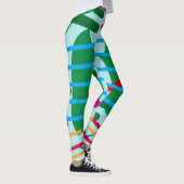 Kleurrijke Geometrie ontwerp Leggings (Rechts)