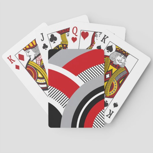 Kleurrijke geometrie pokerkaarten (Achterkant)