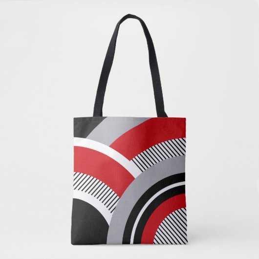 Kleurrijke geometrie tote bag (Voorkant)