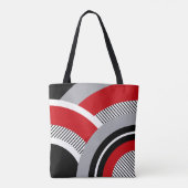 Kleurrijke geometrie tote bag (Achterkant)