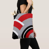 Kleurrijke geometrie tote bag (Dichtbij)