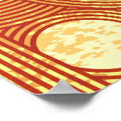 Kleurrijke Geometrische Abstract. Poster (Hoek)
