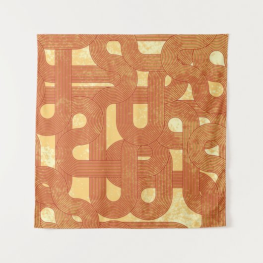 Kleurrijke Geometrische  Abstract. Wandkleed (Voorkant)