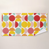 Kleurrijke geometrische Abstracte Bauhaus Badhanddoek (Badhanddoek)