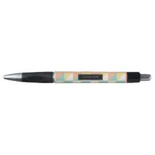 Kleurrijke Geometrische Abstracte Driehoek Patroon Pen