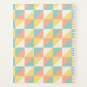Kleurrijke Geometrische Abstracte Driehoek Patroon Planner (Achterkant)