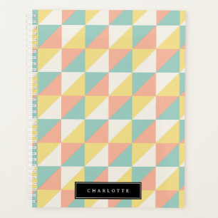 Kleurrijke Geometrische Abstracte Driehoek Patroon Planner