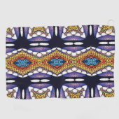 Kleurrijke geometrische Abstracte golfhanddoek (Horizontaal)
