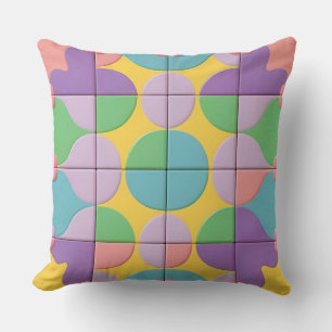 Kleurrijke Geometrische Abstracte Kunst Kussen