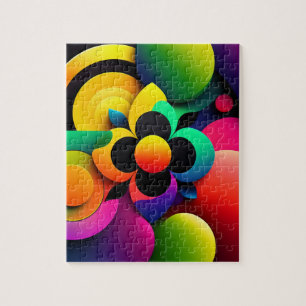 Kleurrijke Geometrische Abstracte Legpuzzel