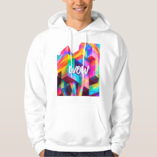 Kleurrijke Geometrische Abstracte Levendige Modus Hoodie