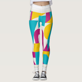 Kleurrijke Geometrische Abstracte Moderne Kunst De Leggings